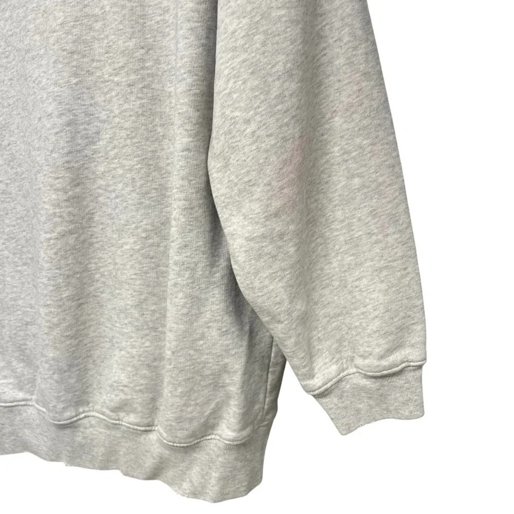 Anine Bing Sport Tyler Hoodie Grey Heather Logo Oversized Sweatshirt Women’s XS - Picture 12 of 13